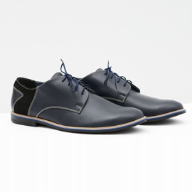 Bednarek Polish Shoes Pánské brogues Bednarek Elegantní kůže Navy Blue Biagio námořnická modř 1