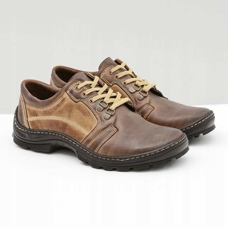 Joker Pánské klasické kožené hnědé brogues Favello hnědý 1