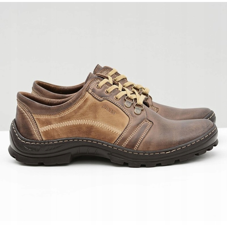 Joker Pánské klasické kožené hnědé brogues Favello hnědý 2
