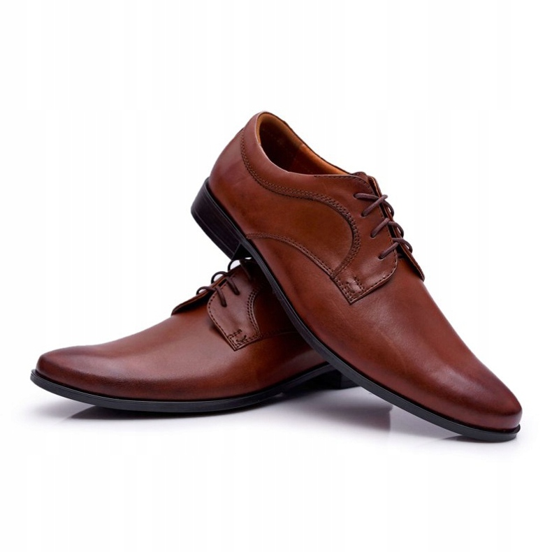 Bednarek Polish Shoes Pánské brogues Bednarek Elegantní kožené hnědé Gaspare hnědý 1