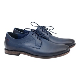 Pánské kožené boty Nikopol Navy Blue James námořnická modř 1