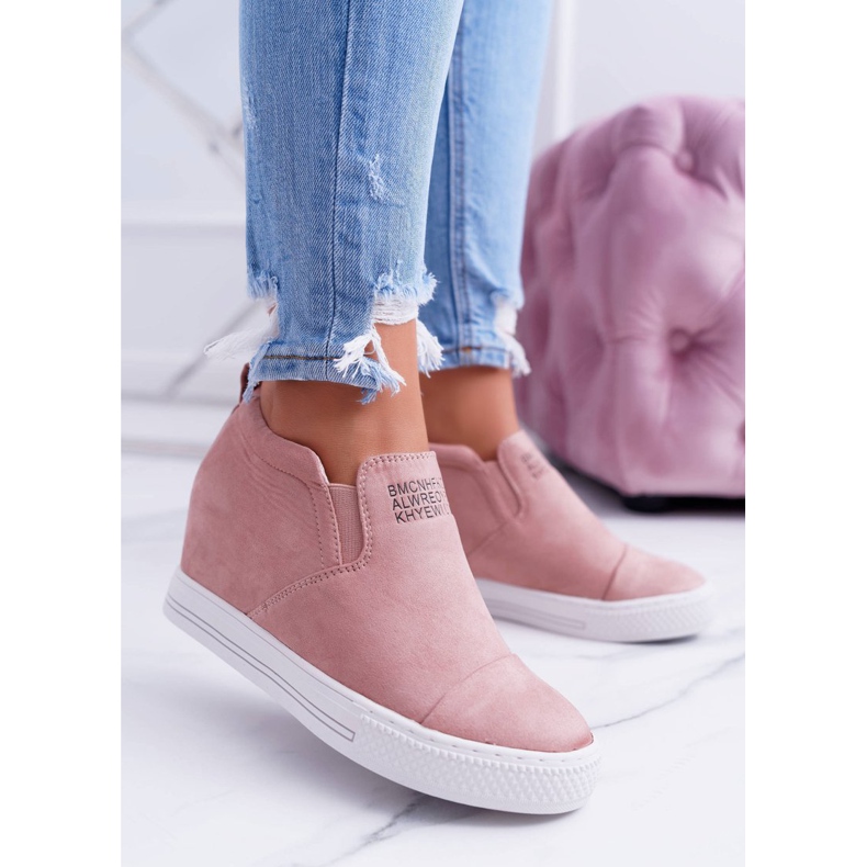 Dámské tenisky Snekers Lu Boo Slip-on Pink Kaori růžový 2