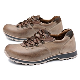 KOMODO Pánská outdoorová obuv Brogues Brown Ivar hnědý 1