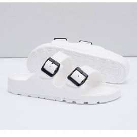 Flameshoes Pánské bílé zahradní pantofle bílý 2