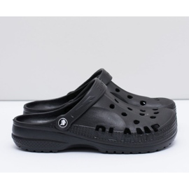 Flameshoes Pánské pantofle na bazén Kroksy Eva Black černý 2
