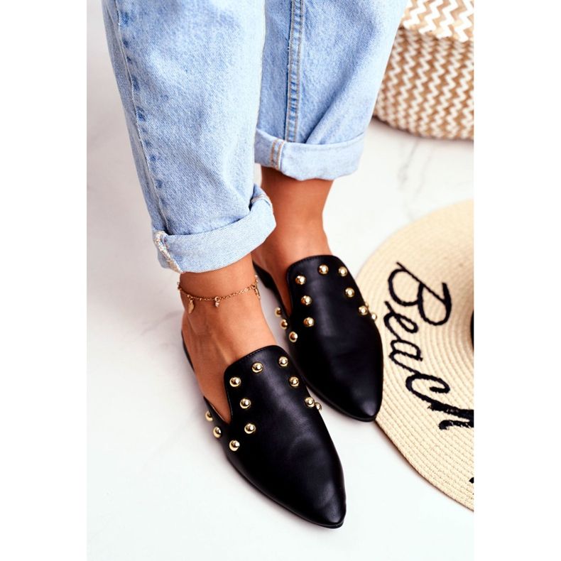 Dámské pantofle Lu Boo Mule Seniorita Black černá 2