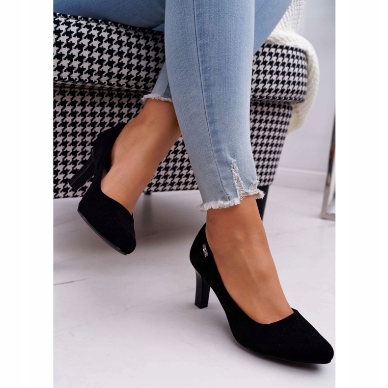 Dámské lodičky Sergio Leone Black Suede Orsola černý 2
