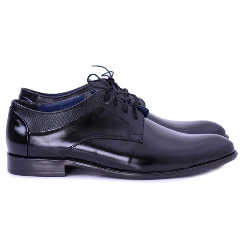 Bednarek Polish Shoes Pánské Brogues Bednarek Elegantní Kožené Formální Boty Černé Maksim černý 1