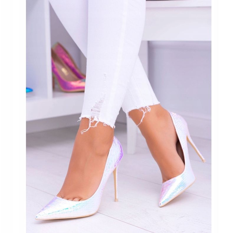 Dámské vysoké podpatky Lu Boo Spitz Pink Gasoline Glam vícebarevný 1