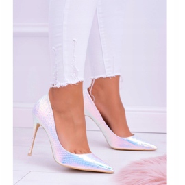 Dámské vysoké podpatky Lu Boo Spitz Pink Gasoline Glam vícebarevný 2