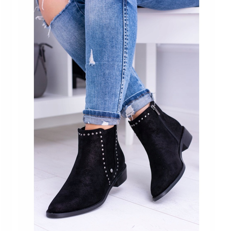 Dámské černé boty Jodhpur Big Star BB274529 černý 1