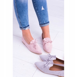 Lu Boo Pink Ballerina In Lordsy Spitz Suede Feliciano růžový 2