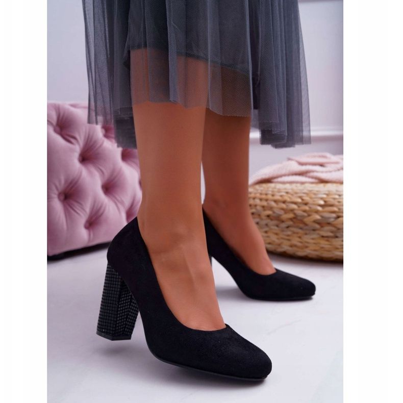 Dámské lodičky Sergio Leone PB200 semiš černá Selva černý 1