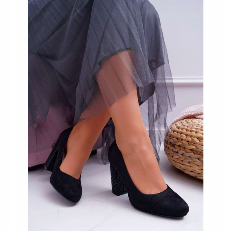 Dámské lodičky Sergio Leone PB200 semiš černá Selva černý 2