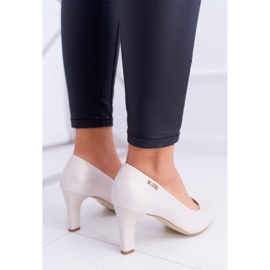 Dámské lodičky Sergio Leone Béžová Pearl Orsola béžový 2