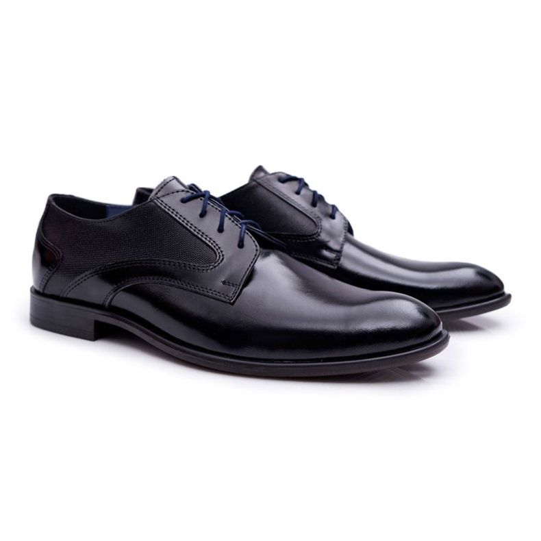 Bednarek Polish Shoes Pánské brogues Bednarek Elegantní kožené černé Midas černý 1