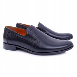 Bednarek Polish Shoes Pánské kožené černé Brogues Bednarek Trocky černý 1
