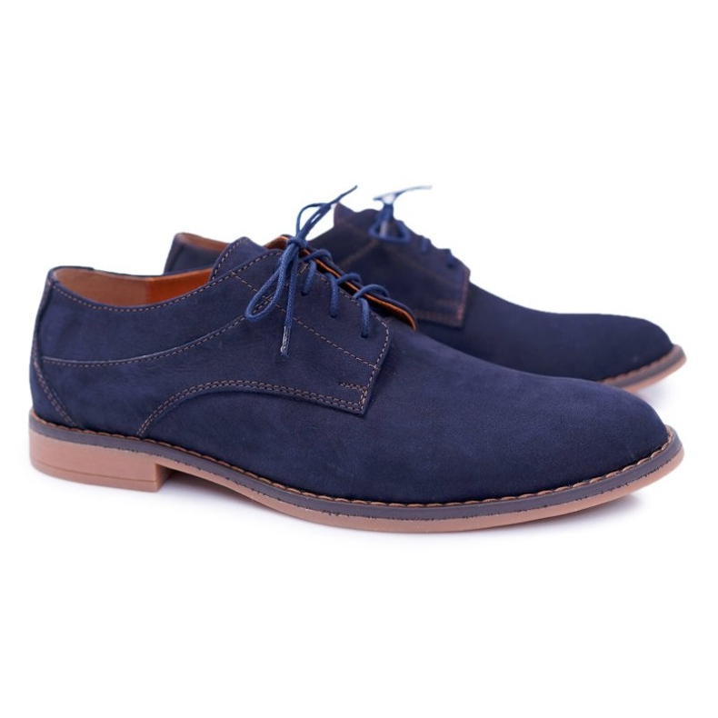 Bednarek Polish Shoes Pánské brogues Bednarek Nubuck Navy Atletos modrý 1