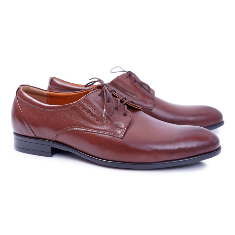 Bednarek Polish Shoes Pánské brogues Bednarek Elegantní kožené hnědé Radago hnědý 1