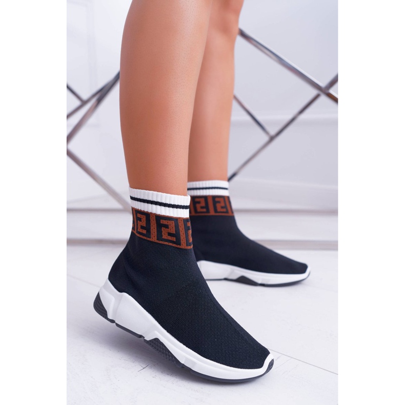 Dámská sportovní obuv s vysokým podpatkem Black Press černá vícebarevný 1