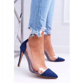 NFR Průhledné dámské jehly se Spitz Navy Blue Live námořnická modř 2