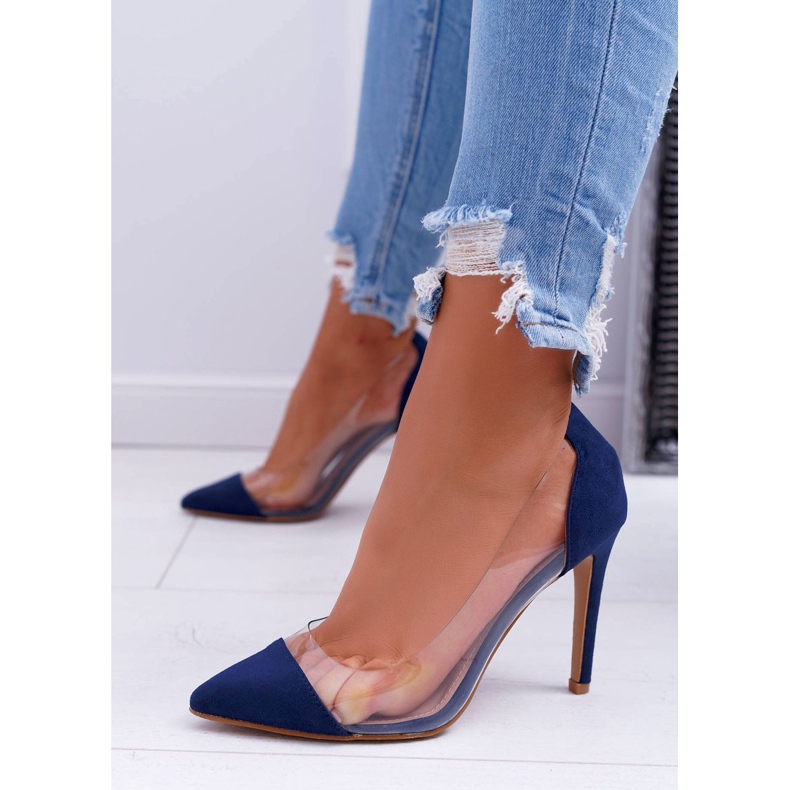 NFR Průhledné dámské jehly se Spitz Navy Blue Live námořnická modř 1