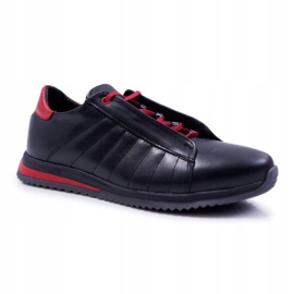 Bednarek Polish Shoes Pánské sportovní kožené černé boty Bednarek Bednarek černý 1