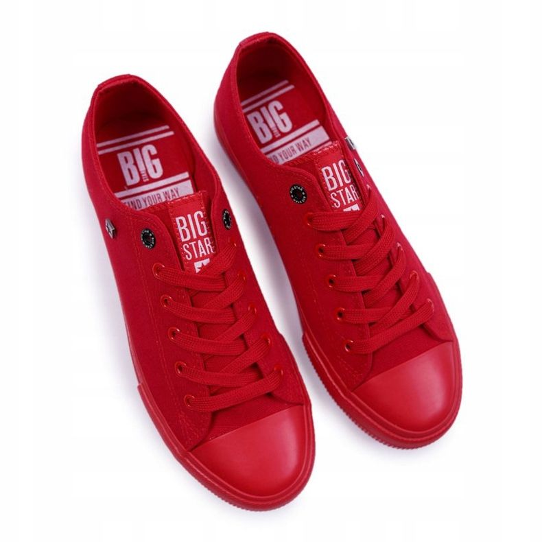 Pánské tenisky Low Big Star červené AA174007SS19 červený 1