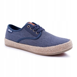 Pánské tenisky Espadrilles Big Star Navy Blue AA174174 námořnická modř 1