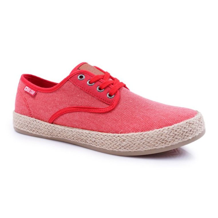 Pánské tenisky Espadrilles Big Star Red AA174173 červené 1