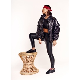 Dámské tenisky Big Star s páskem černé DD274687 černá 2