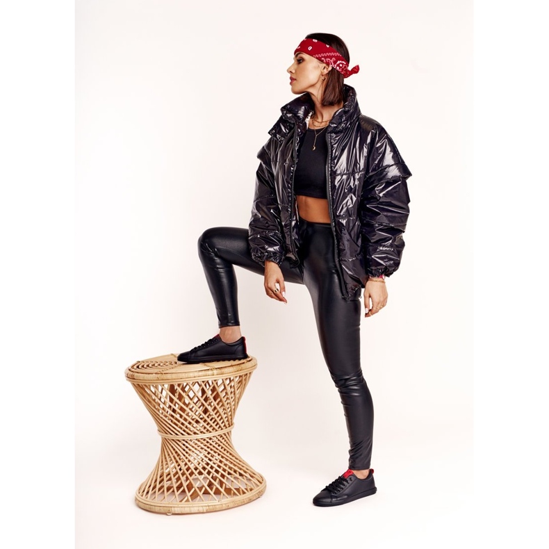 Dámské tenisky Big Star s páskem černé DD274687 černá 2