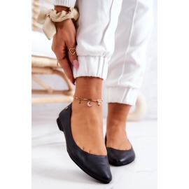 Kožené černé balerínky Maciejka 04100 černá 2