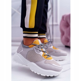 NFR Dámské sportovní boty na vysokém podpatku žluté chillout šedá vícebarevný žlutá 1