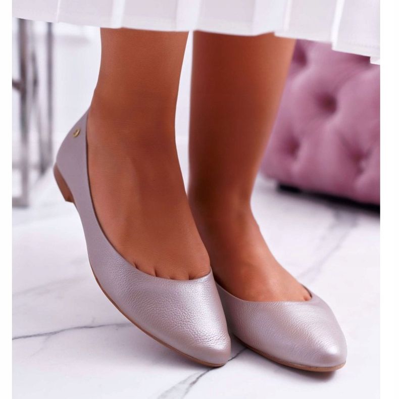 Dámské baleríny Maciejka Leather Beige 04100 béžový 2