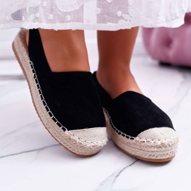 Dámské černé tenisky Espadrilles Moriente černý 2