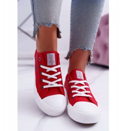 Dámské tenisky Cross Jeans červené DD2R4072 červený 2