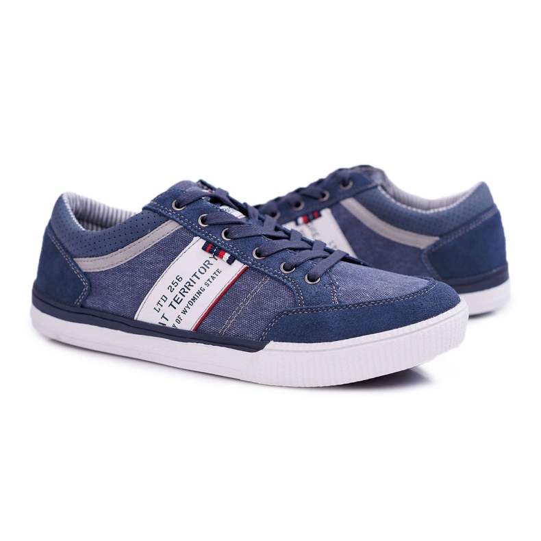 McBraun Pánské sportovní boty Federico Navy Blue námořnická modř 1