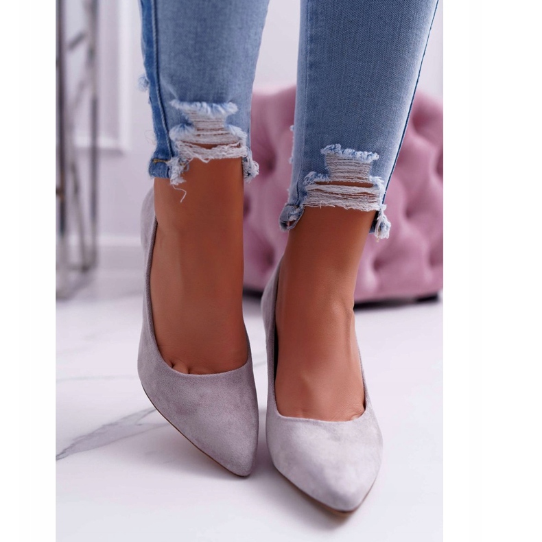 Dámské lodičky Sergio Leone PB139 Grey Felice šedá 2