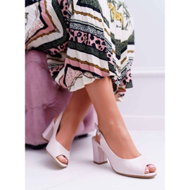 Dámské sandály na vysokém podpatku Sergio Leone SK765 Pink Pearl Vime růžový 1