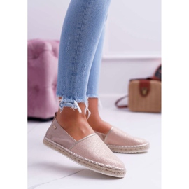 Dámské espadrilky Big Star, pletená podrážka béžová DD274769 béžový 1
