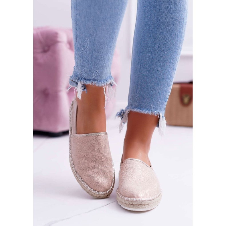 Dámské espadrilky Big Star, pletená podrážka béžová DD274769 béžový 2