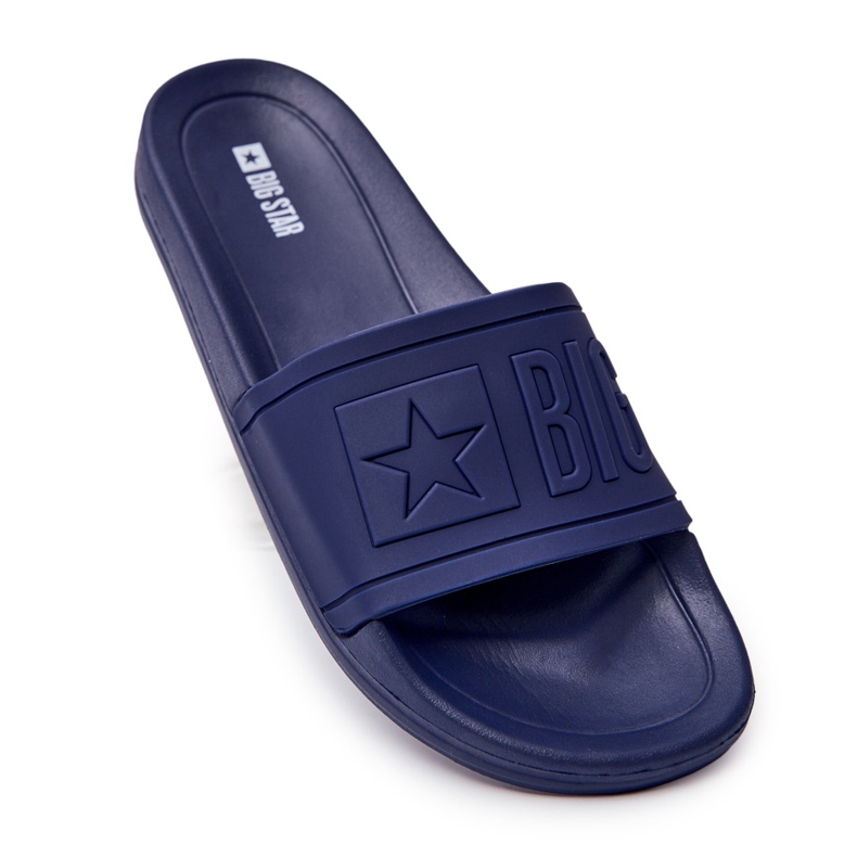 Pánské pantofle Big Star Rubber Navy Blue DD174688 modrý 2