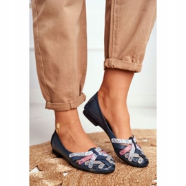Dámské baleríny Maciejka Leather Navy Blue 01358 námořnická modř 1