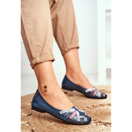 Dámské baleríny Maciejka Leather Navy Blue 01358 námořnická modrá 2