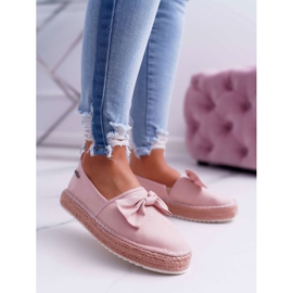 Dámské espadrilky Materiál Big Star Pink DD274785 růžový 1 Dámské espadrilky Materiál Big Star Pink DD274785 růžový 1