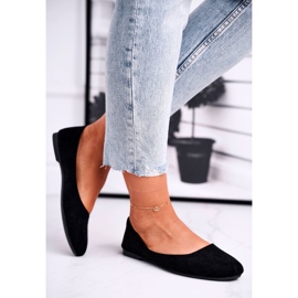 EVE Dámský semišový balerinas 9bl02-1031 Black Lasota černý 2