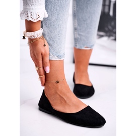 EVE Dámský semišový balerinas 9bl02-1031 Black Lasota černý 1