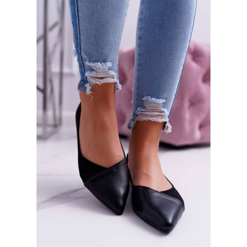 EVE Dámské černé balerínky Tergo černá 2