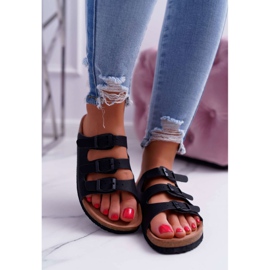 Dámské černé pantofle Big Star DD274139 černá 2